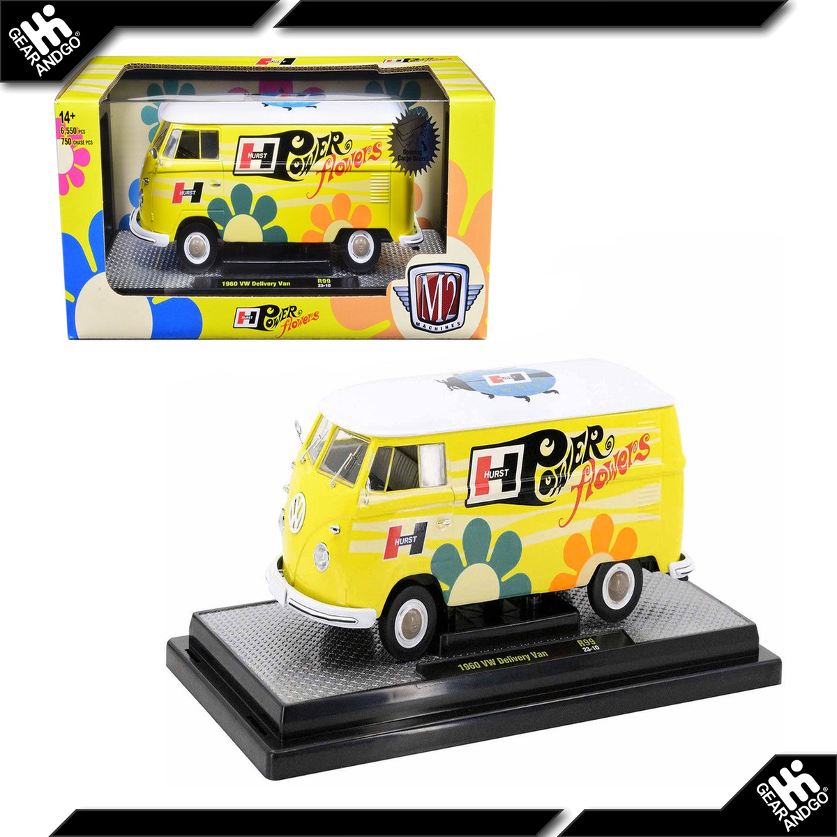 M2 MACHINES 1/24 - 1960 VOLKSWAGEN DELIVERY VAN HURST