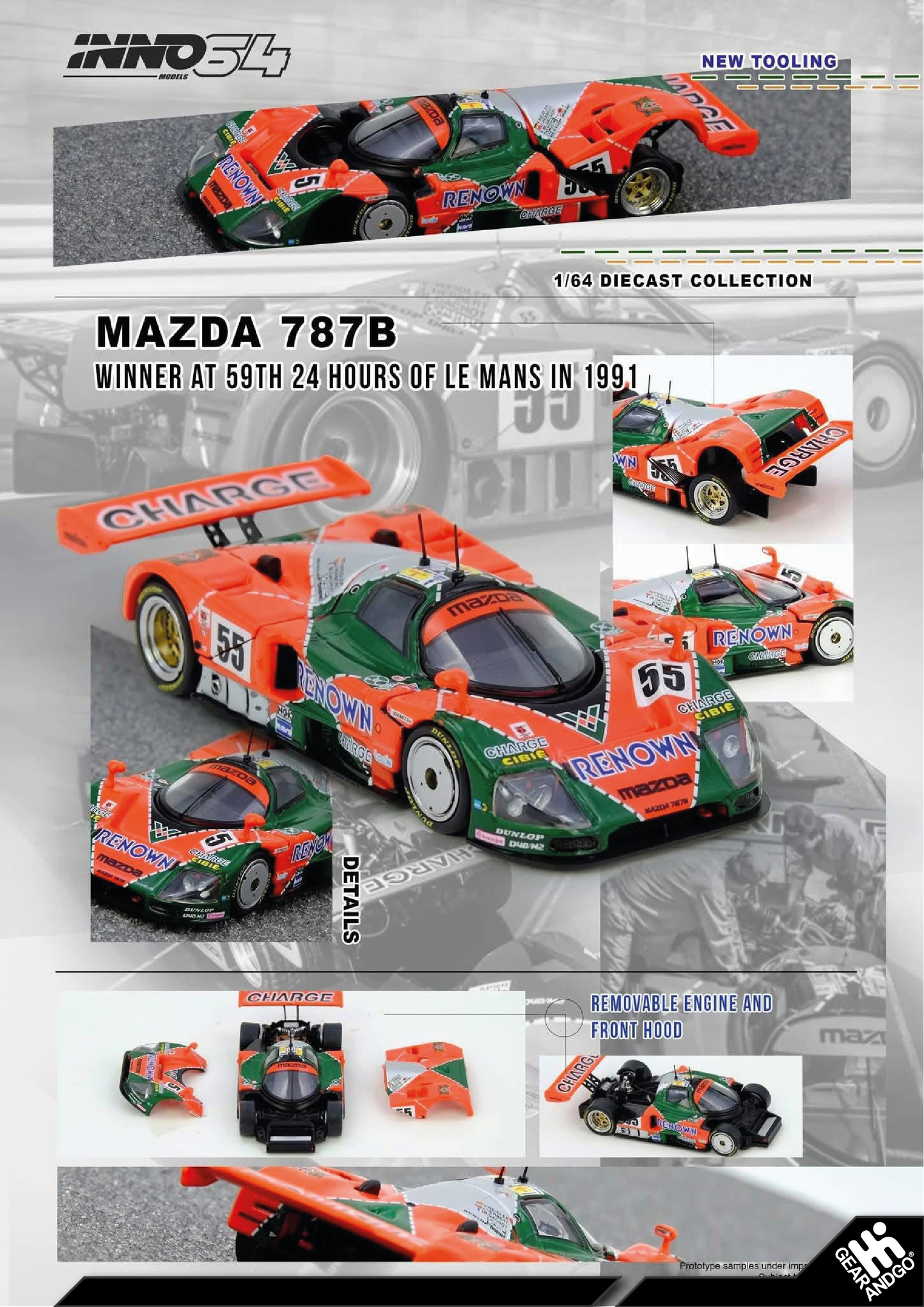 INNO64 - 1991 MAZDA 787B 24 HOURS LE MANS