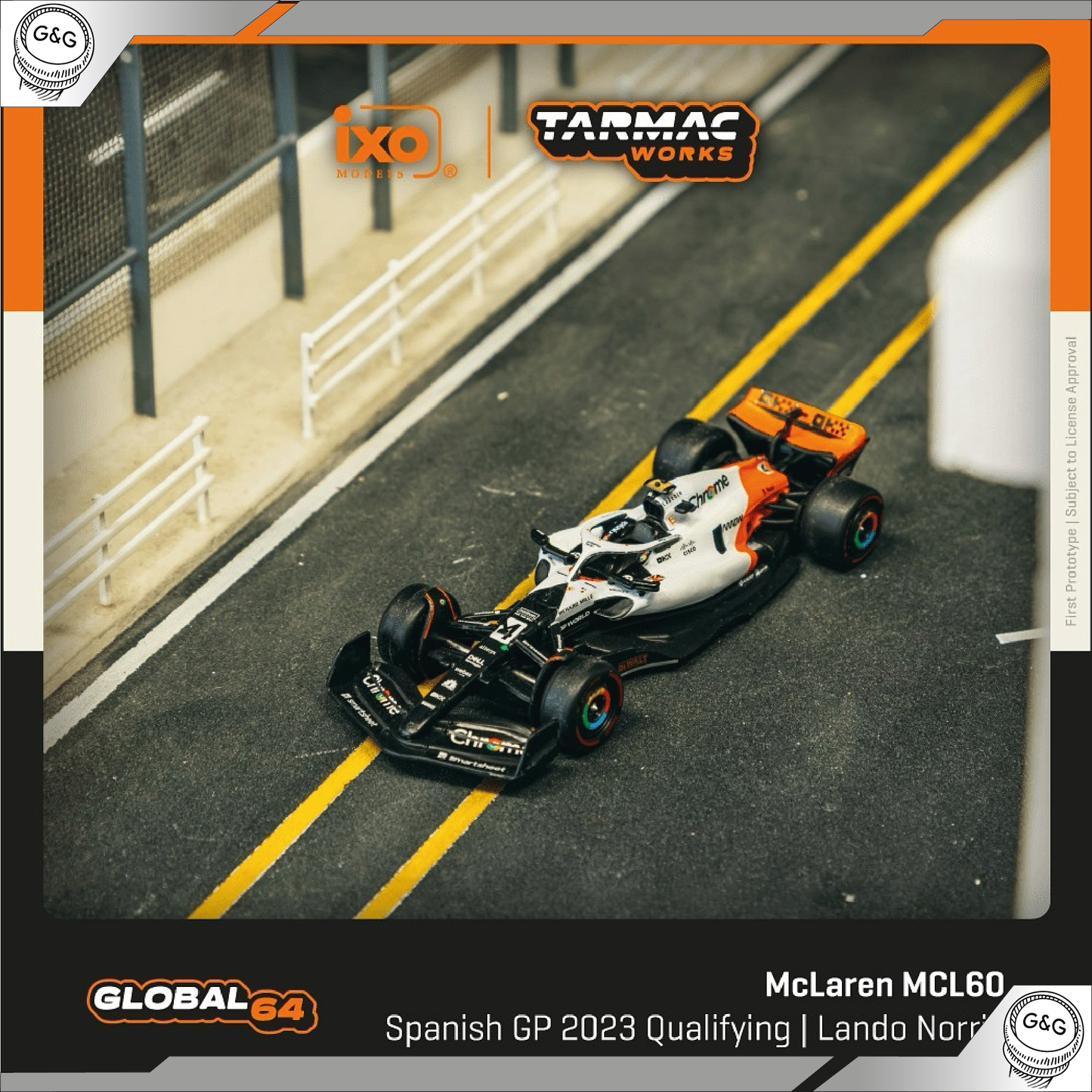TARMAC - MCLAREN MCL60 LANDO NORRIS, SPANISH GRAND PRIX 2023 QUALIFYING