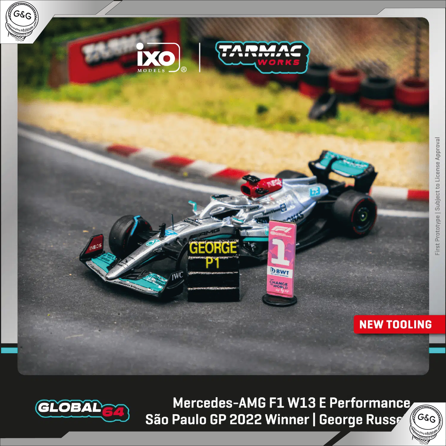 TARMAC MERCEDES-AMG F1 W13 E PERFORMANCE SAO PAULO GP 2022 WINNER | GEORGE RUSSEL