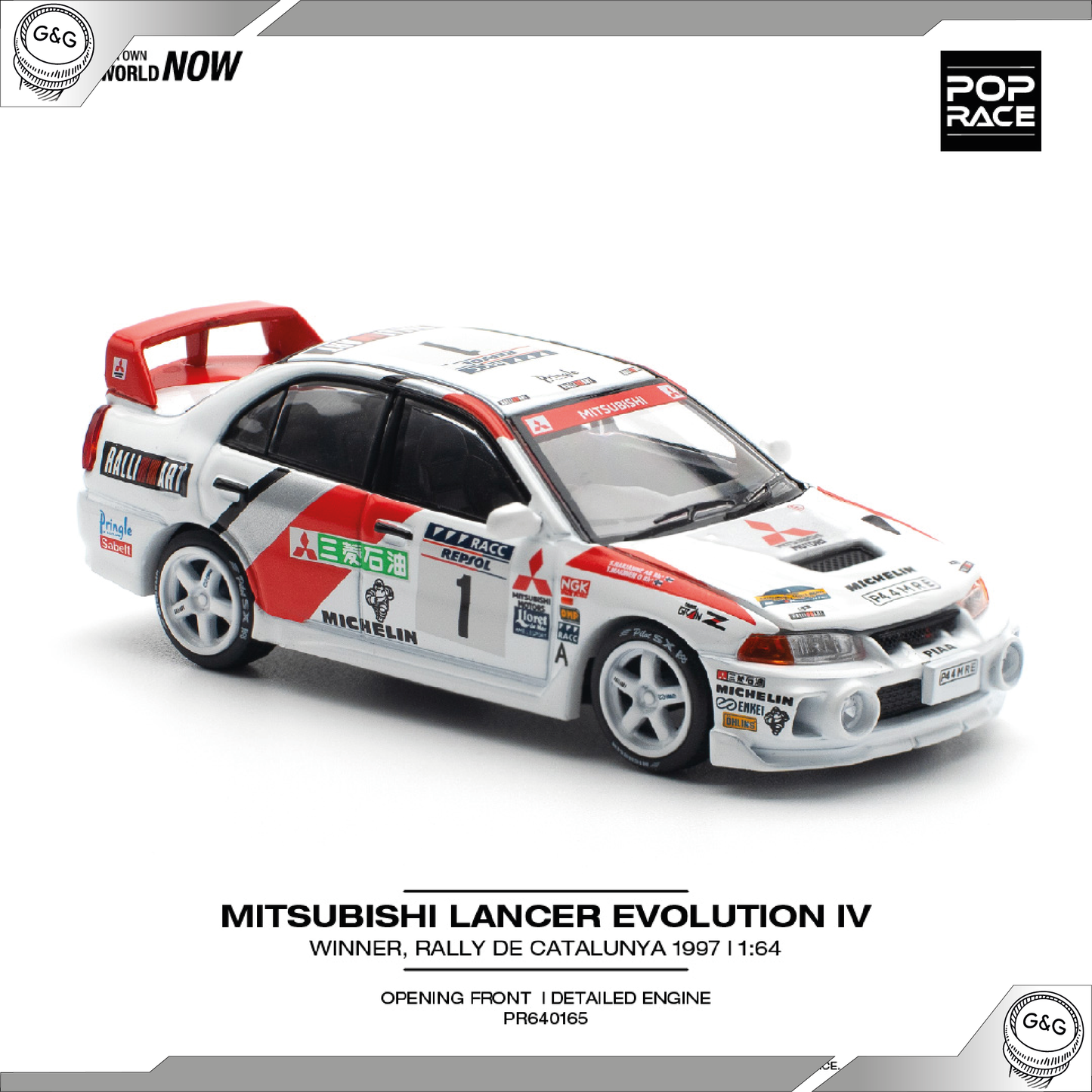 POP RACE MITSUBISHI LANCER EVOLUTION IV 1997 CATALUNYA RALLY WINNER