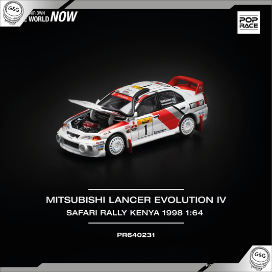 POP RACE - MITSUBISHI LANCER EVOLUTION IV #1 SAFARI RALLY KENYA 1998