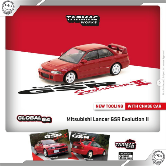 TARMAC MITSUBISHI LANCER GSR EVOLUTION + KARTIČKY