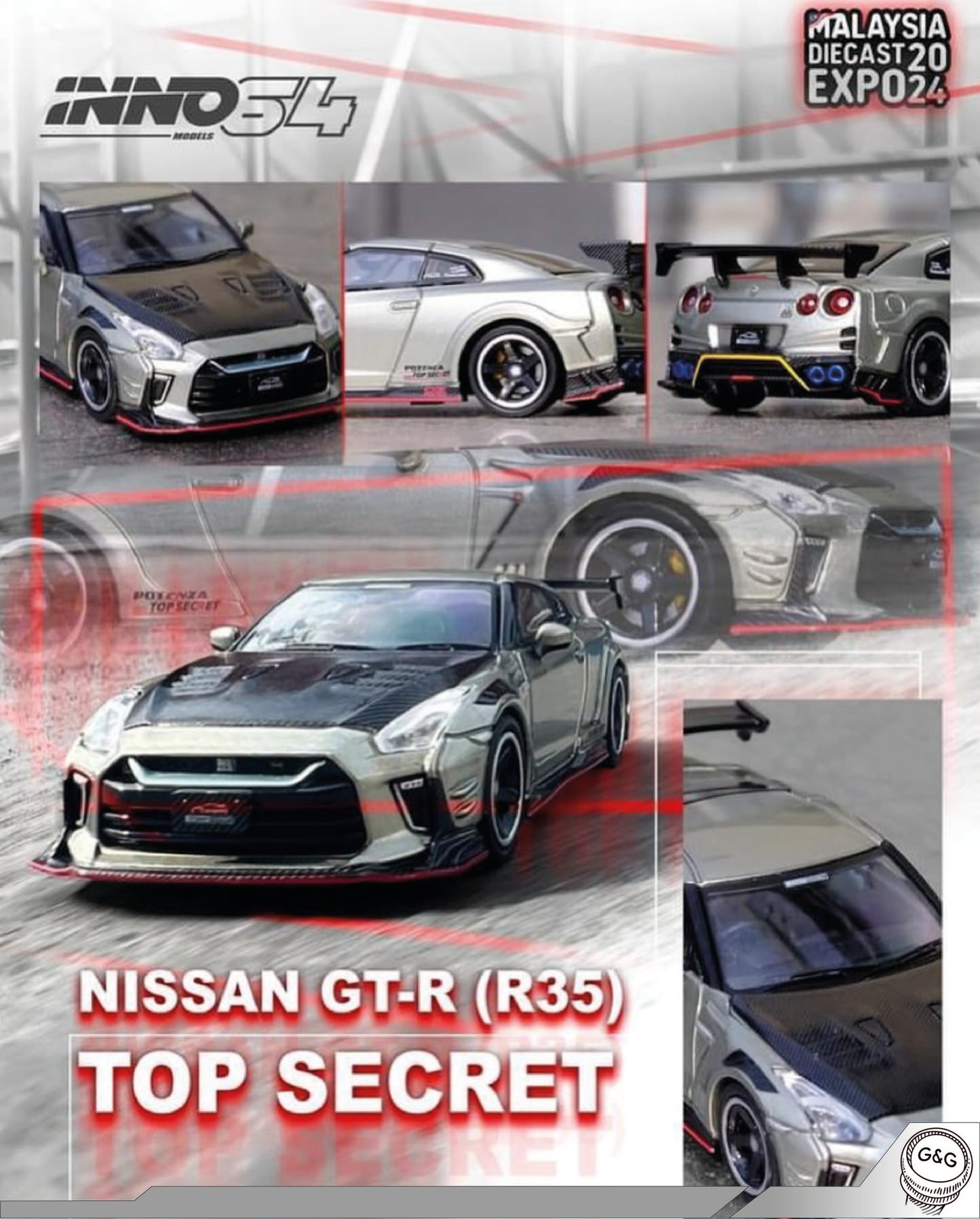 INNO64 NISSAN SKYLINE R35 TOP SECRET MALAYSIA EXPO