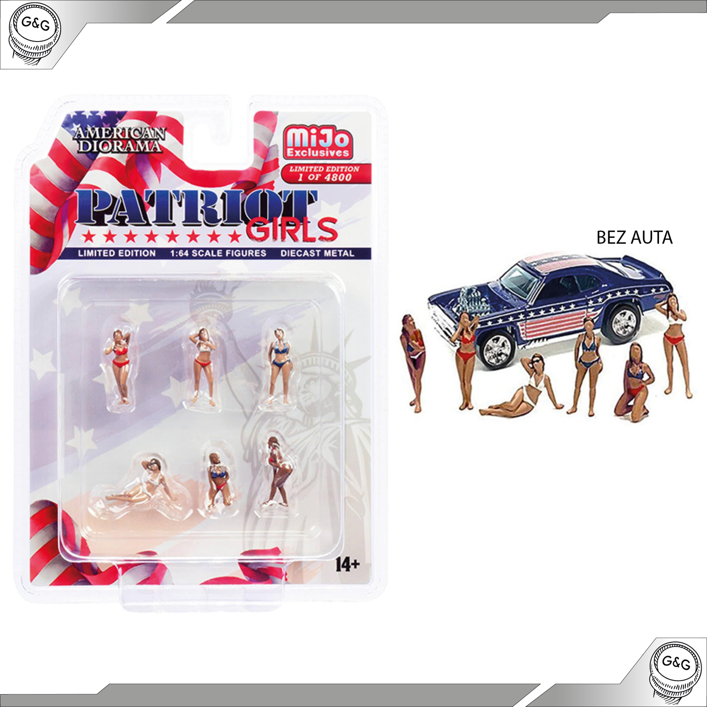 AMERICAN DIORAMA PATRIOT GIRLS