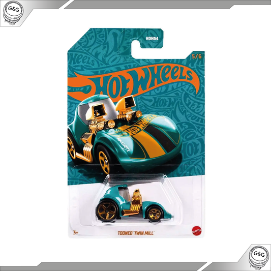 HOT WHEELS TOONED TWIN MILL - PEARL & CHROME