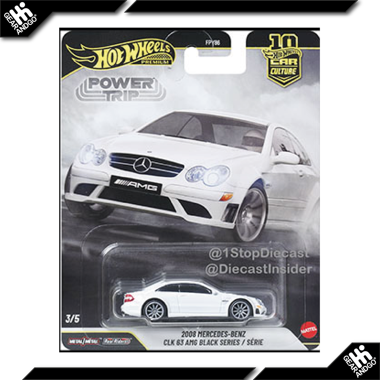HOT WHEELS POWER TRIP - 2008 MERCEDES-BENZ CLK 63 AMG BLACK SERIES / SÉRIE