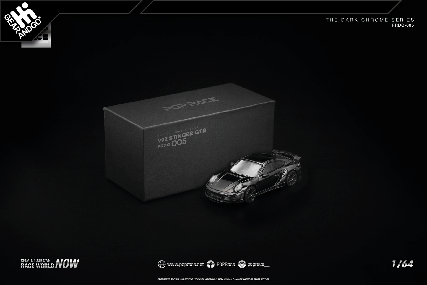 POP RACE - STINGER GTR *THE DARK CHROME SERIES*