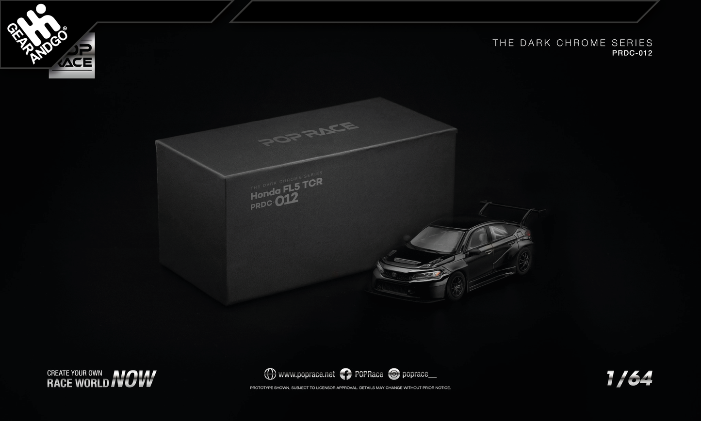 POP RACE - HONDA CIVIC FL5 TCR *THE DARK CHROME SERIES*