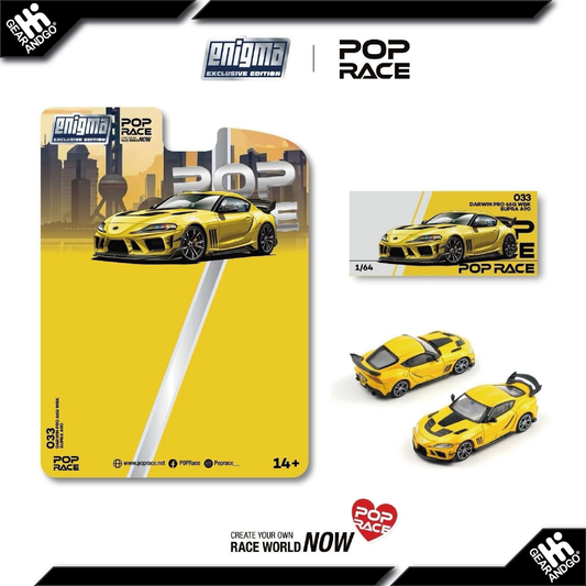 POP RACE - DARWIN PRO 66G WBK SUPRA A90, NITRO YELLOW  *ENIGMA EXCLUSIVE*