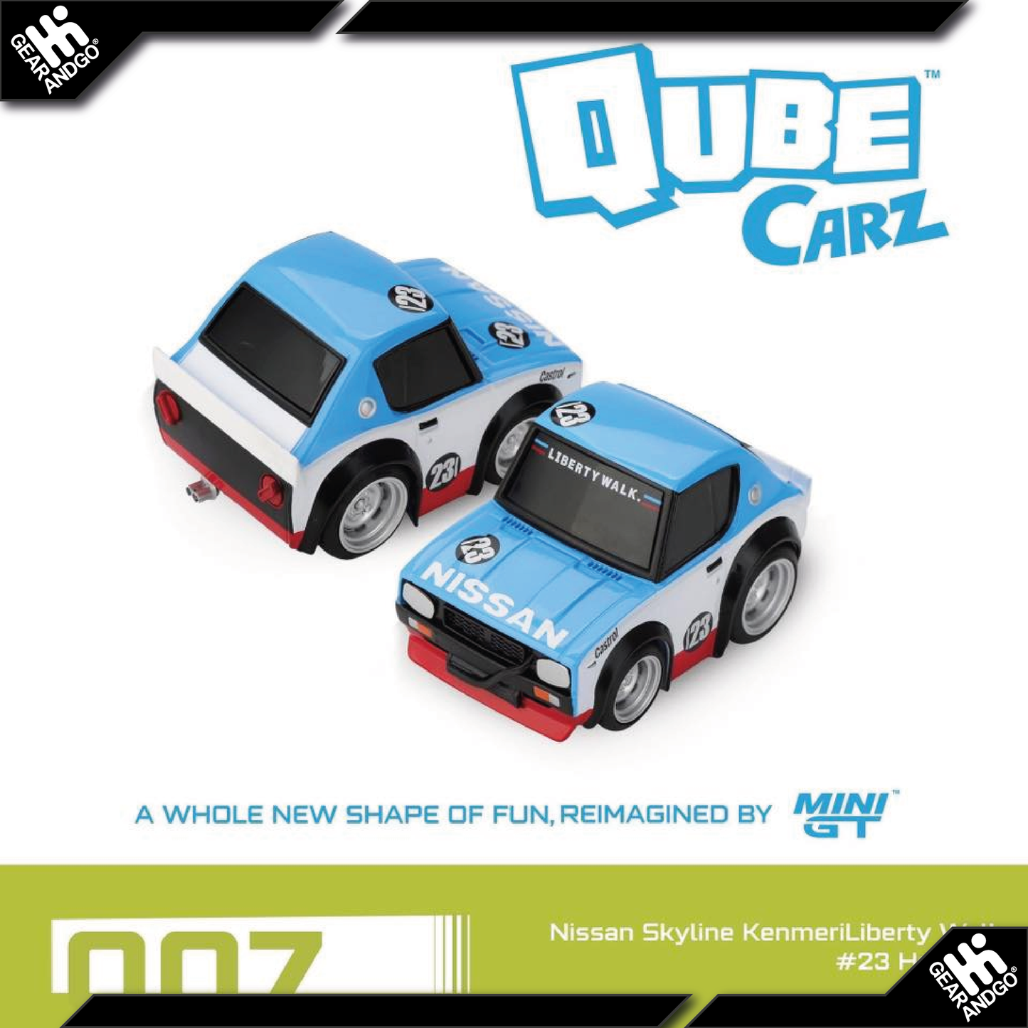 QUBE CARZ - MIX 2 - NISSAN SKYLINE KENMERI LIBERTY WALK #23 HERITAGE