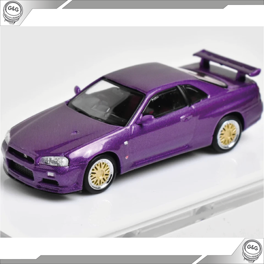 STANCE HUNTERS NISSAN SKYLINE R34 *PURPLE CARBON* (Copy)