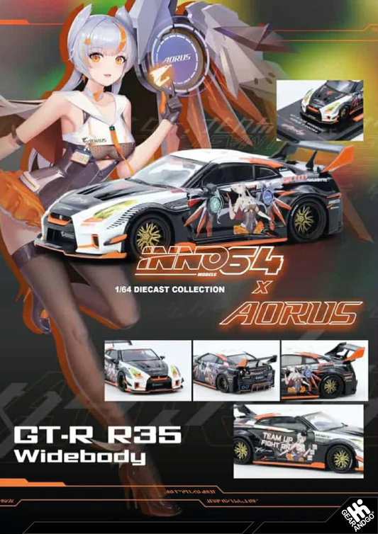 INNO64 - NISSAN GT-R R35 WIDEBODY *AORUS* LIMITED EDITION