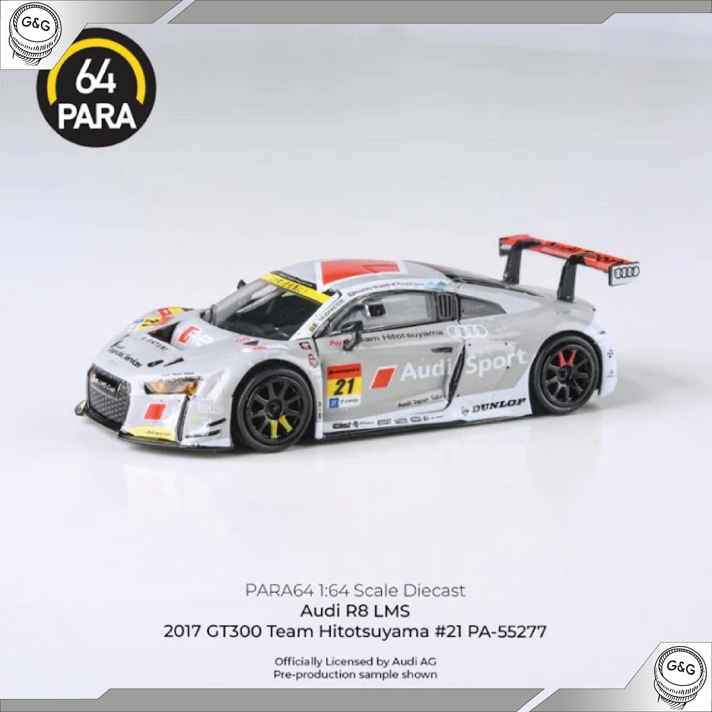 PARA64 2017 AUDI R8 LMS #21 GT300 TEAM HITITSUYAMA LHD