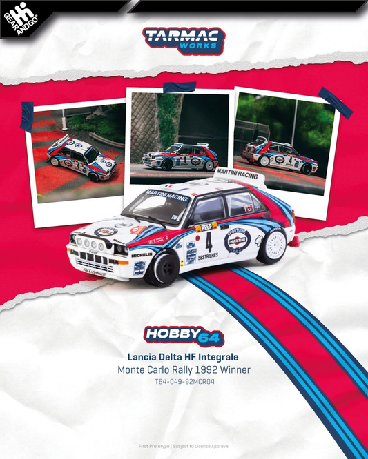 TARMAC - 1992 LANCIA DELTA HF INTEGRALE #4 DIDIER AURIOL/BERNARD OCCELLI MONTE CARLO RALLY WINNER