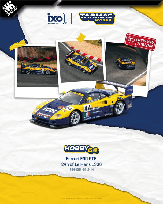 TARMAC - FERRARI F40 GTE #44 LUCIANO DELLA NOCE/ANDERS OLOFSSON/CARL ROSENBLAD 24H OF LE MANS