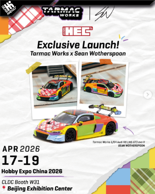 TARMAC - 1/64 AUDI R8 LMS GT3 EVO II SEAN WOTHERSPOON SPECIAL EDITION