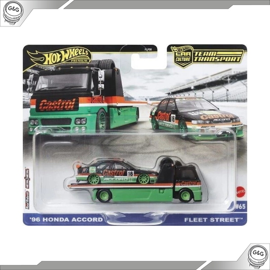 HOT WHEELS TEAM TRANSPORT - '96 HONDA ACCORD + FLEET STREET