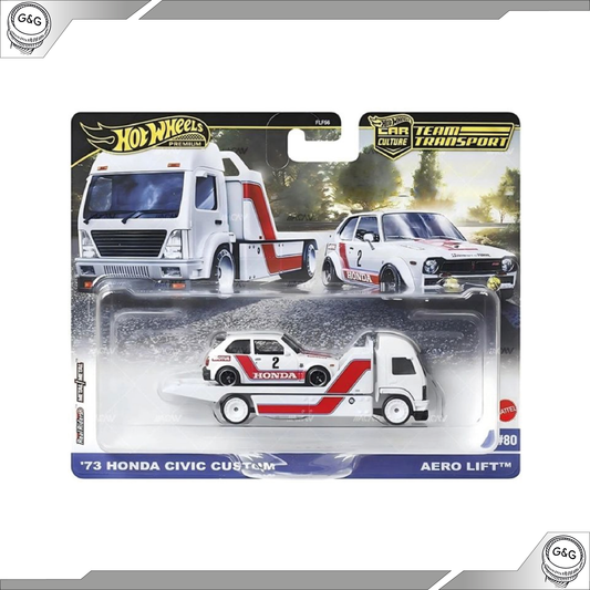 HOT WHEELS TEAM TRANSPORT - '73 HONDA CIVIC CUSTOM + AERO LIFT