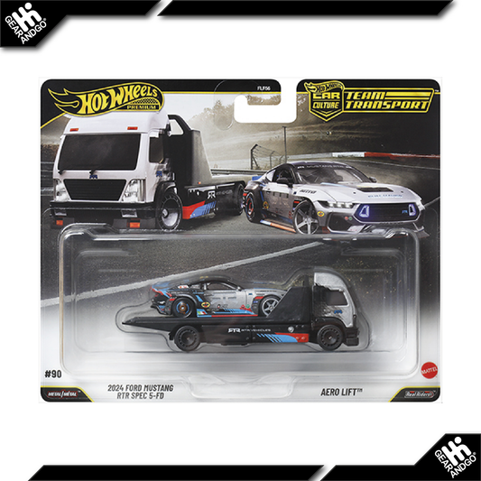 HOT WHEELS TEAM TRANSPORT - MIX 2 - 2026 - 2024 FORD MUSTANG RTR SPEC 5-FD + AERO LIFT