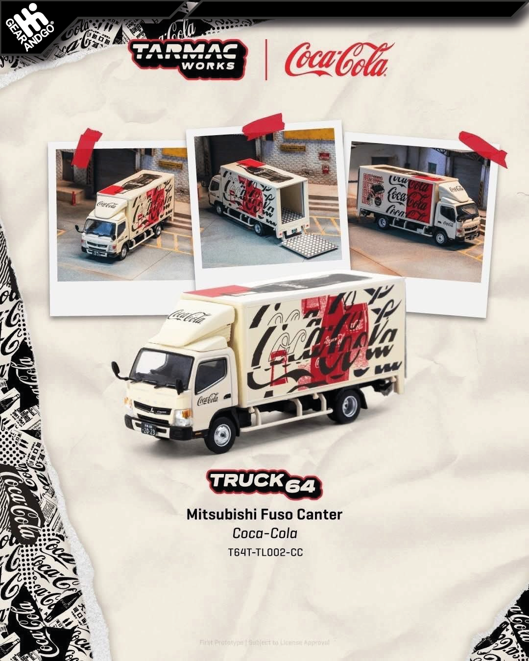 TARMAC - MITSUBISHI FUSO CANTER *COCA-COLA*