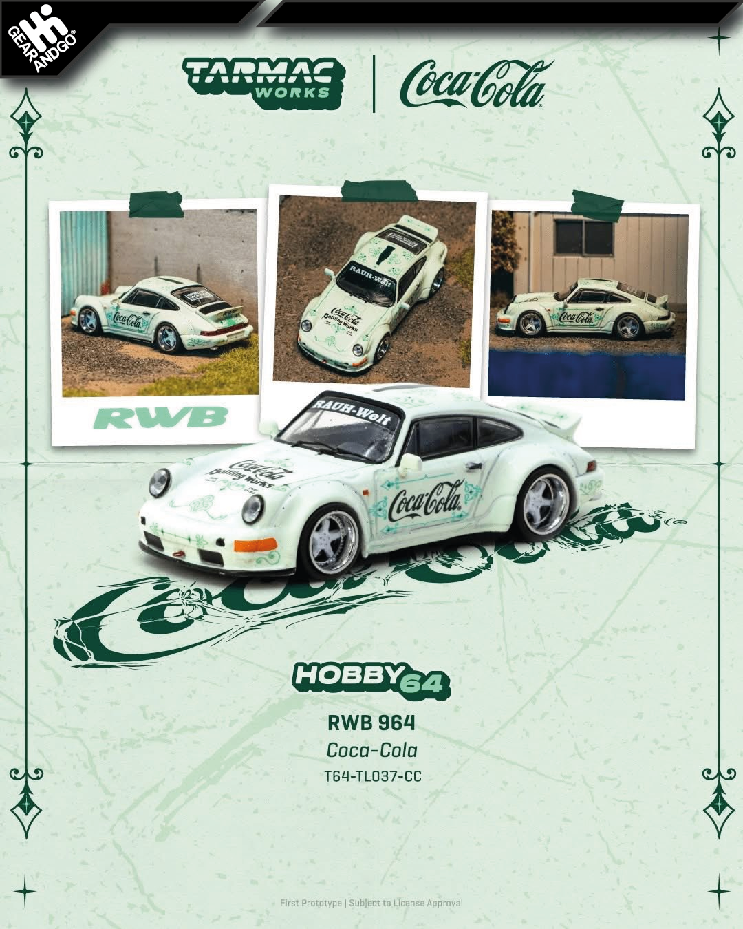 TARMAC - PORSCHE RWB 964 *COCA-COLA*