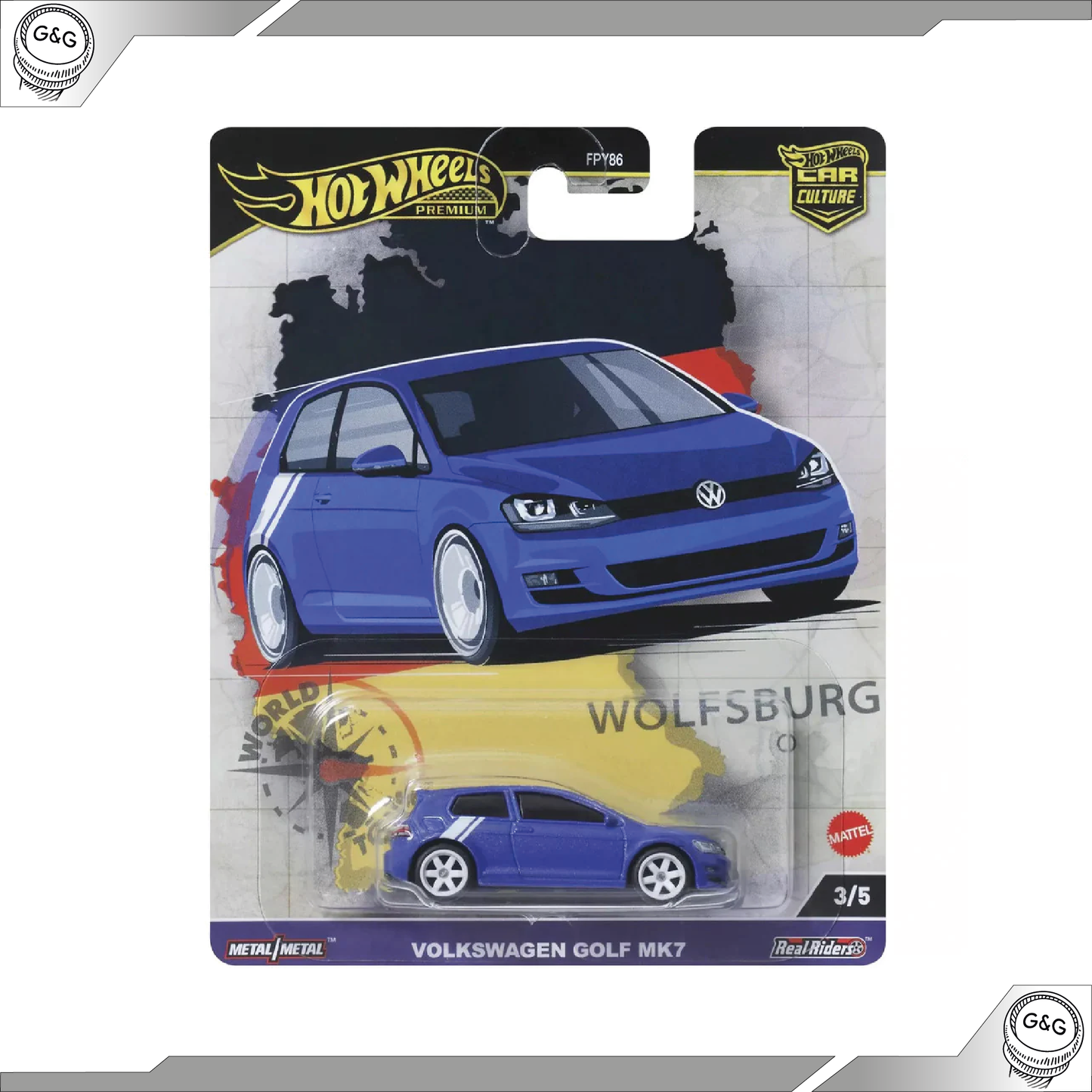 HOT WHEELS WORLD TOUR - VOLKSWAGEN GOLF MK7