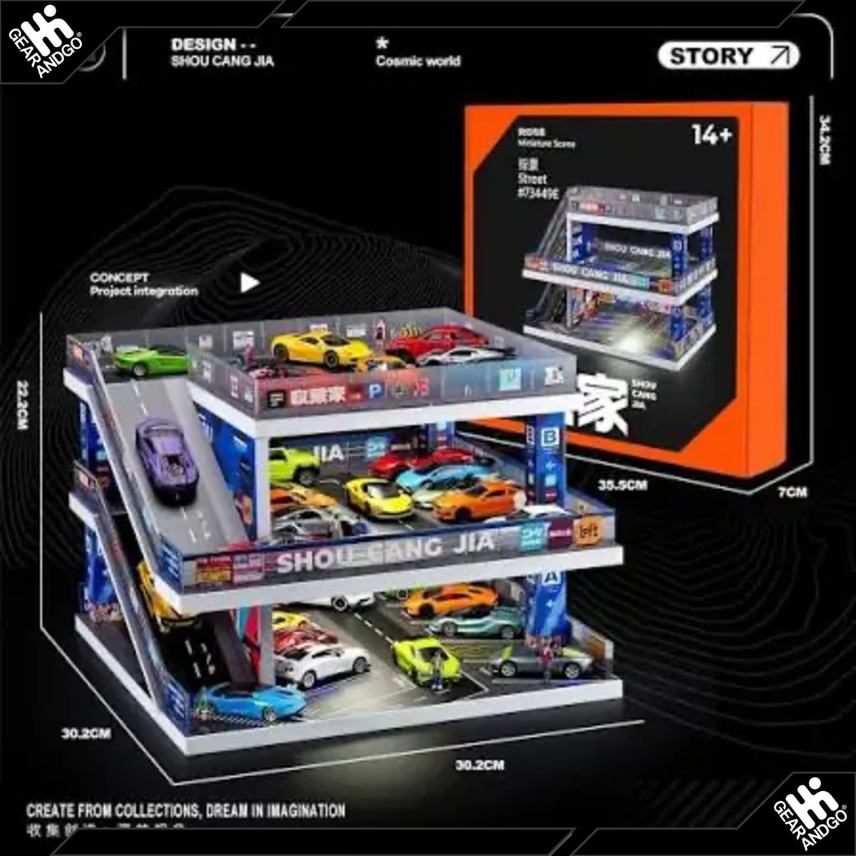 SHOU CANG JIA DIORAMA - RAMP PARKING LOT E (73449E)
