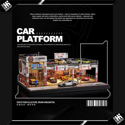 SHOU CANG JIA DIORAMA - AUTOMOBILE DOUBLE-LAYER PARKING WORKSHOP (82056)