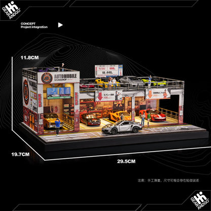 SHOU CANG JIA DIORAMA - AUTOMOBILE DOUBLE-LAYER PARKING WORKSHOP (82056)