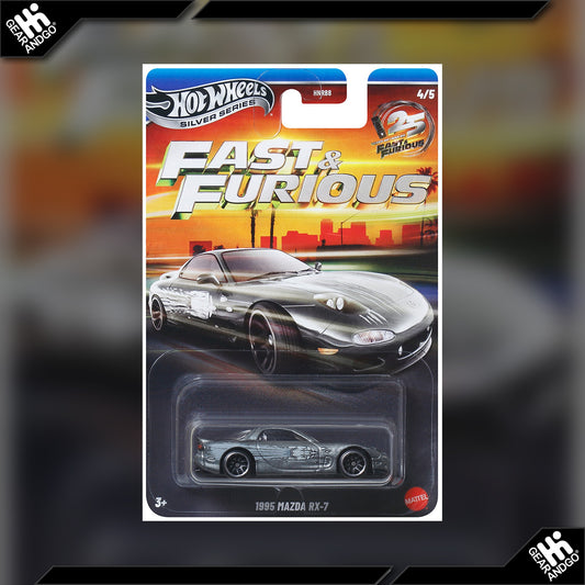 Hot Wheels Silver Series 1995 Mazda RX-7 Fast & Furious 25th Anniversary