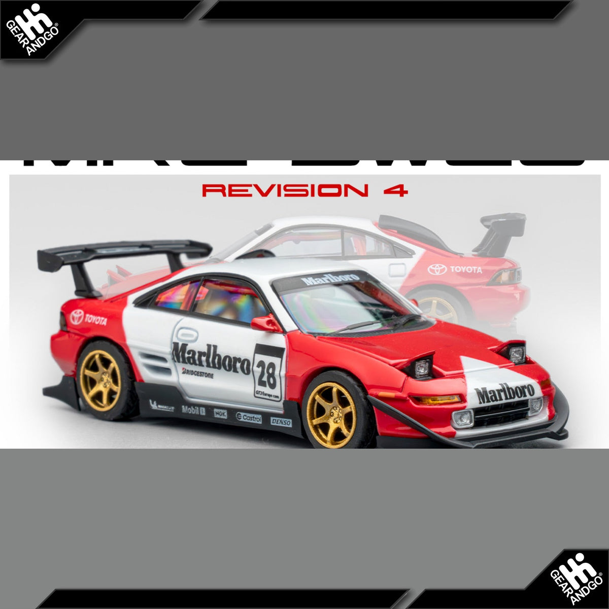 Micro Turbo Toyota MR2 SW20 Marlboro 1:64
