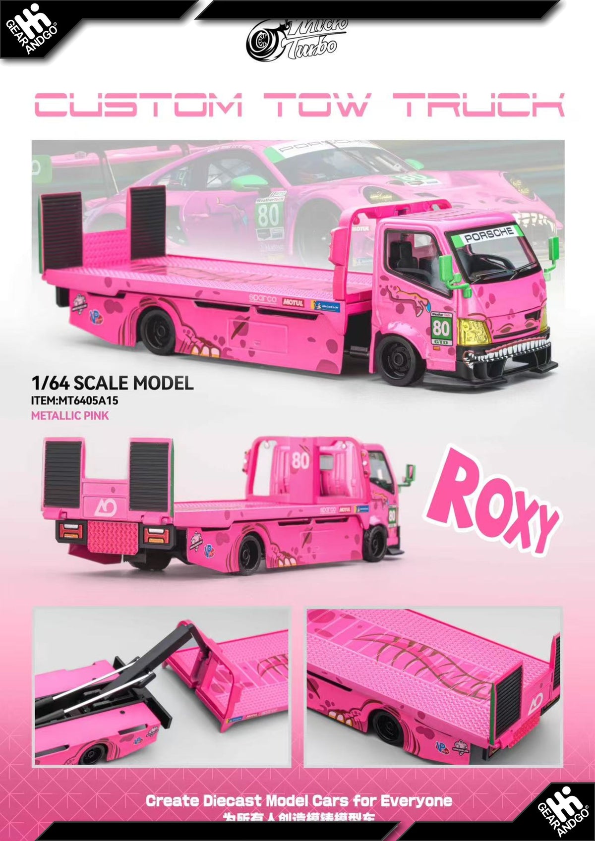 Mega Gear Custom Tow Truck Roxy 1:64
