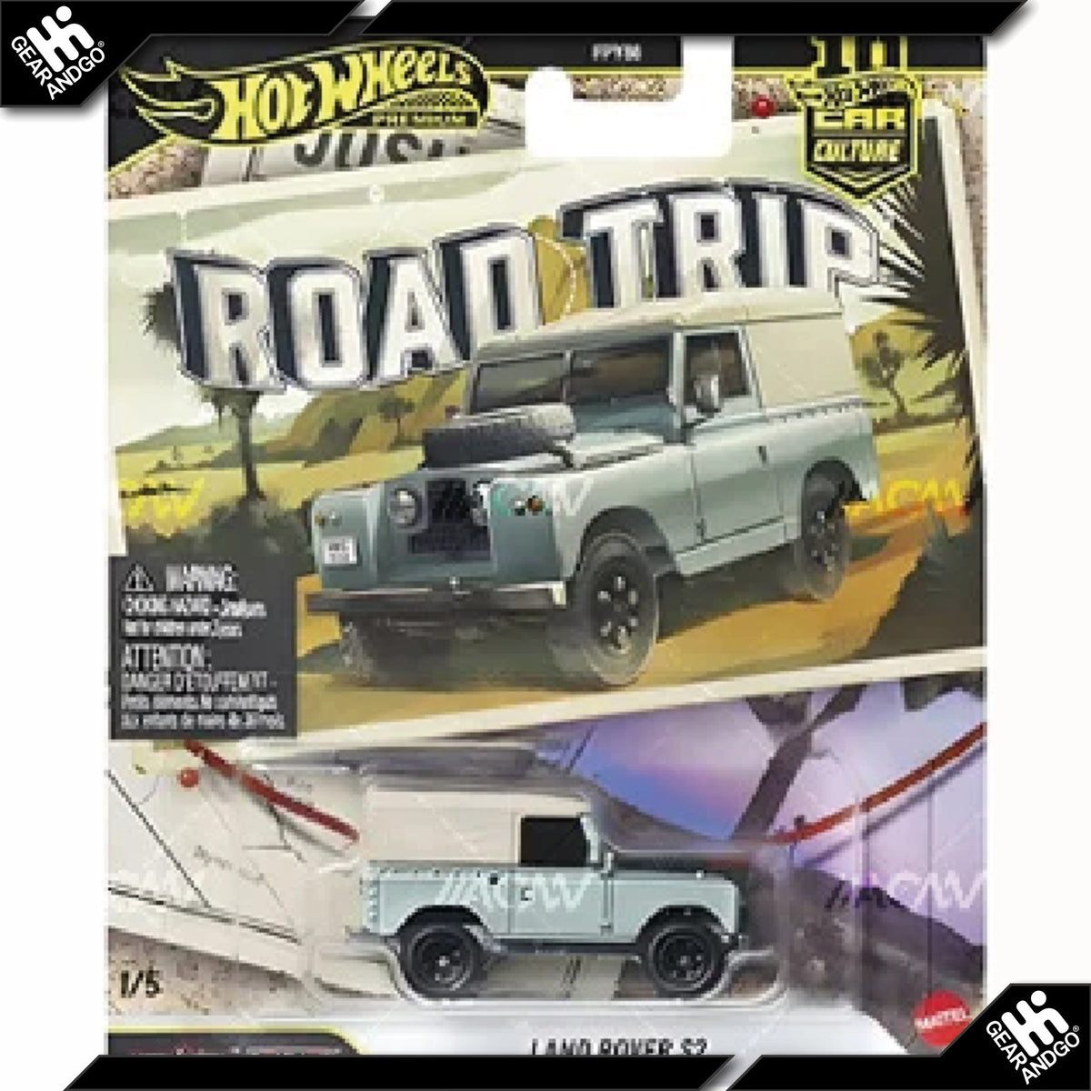 HOT WHEELS CAR CULTURE - LAND ROVER S2 *ROAD TRIP*