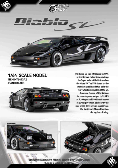 Micro Turbo Lamborghini Diablo SV 1:64