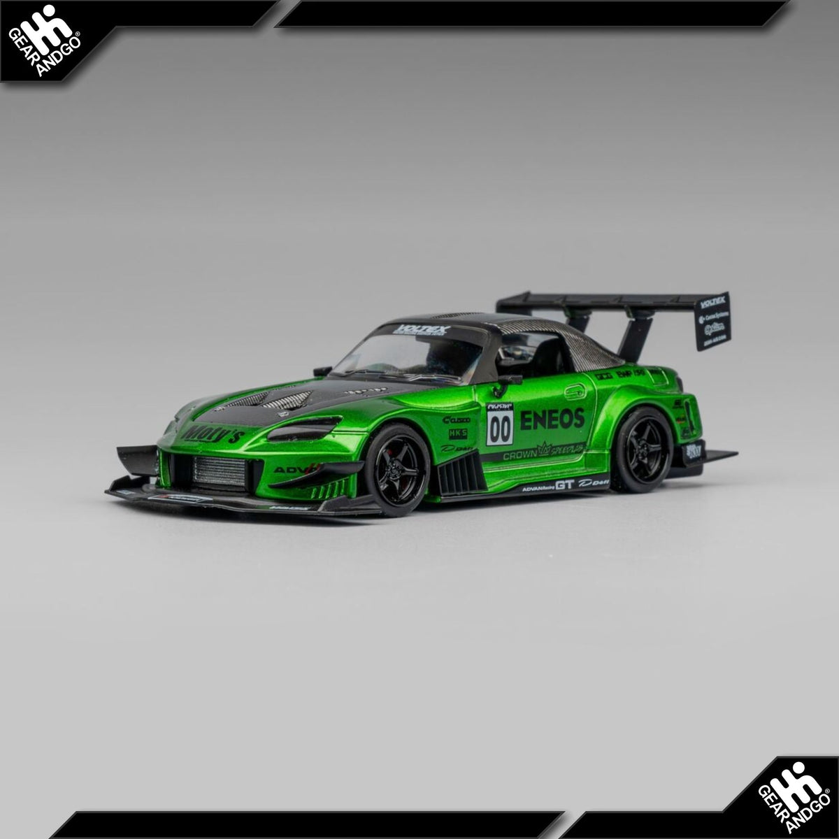 Micro Turbo Honda S2000 Race Car 1:64