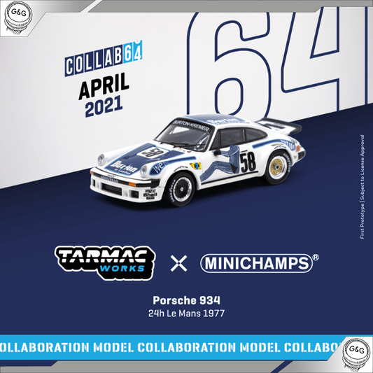 TARMAC PORSCHE 934 #58 24H LE MANS 1977